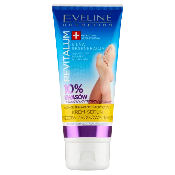 Концентрированная смягчающая крем-сыворотка против мозолей, 75 мл Eveline Cosmetics Revitalum
Концентрированная смягчающая крем-сыворотка против мозолей, 75 мл Eveline Cosmetics Revitalum