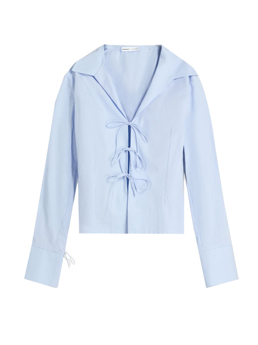 Блуза Bershka, небесно-голубой
Блуза Bershka, небесно-голубой