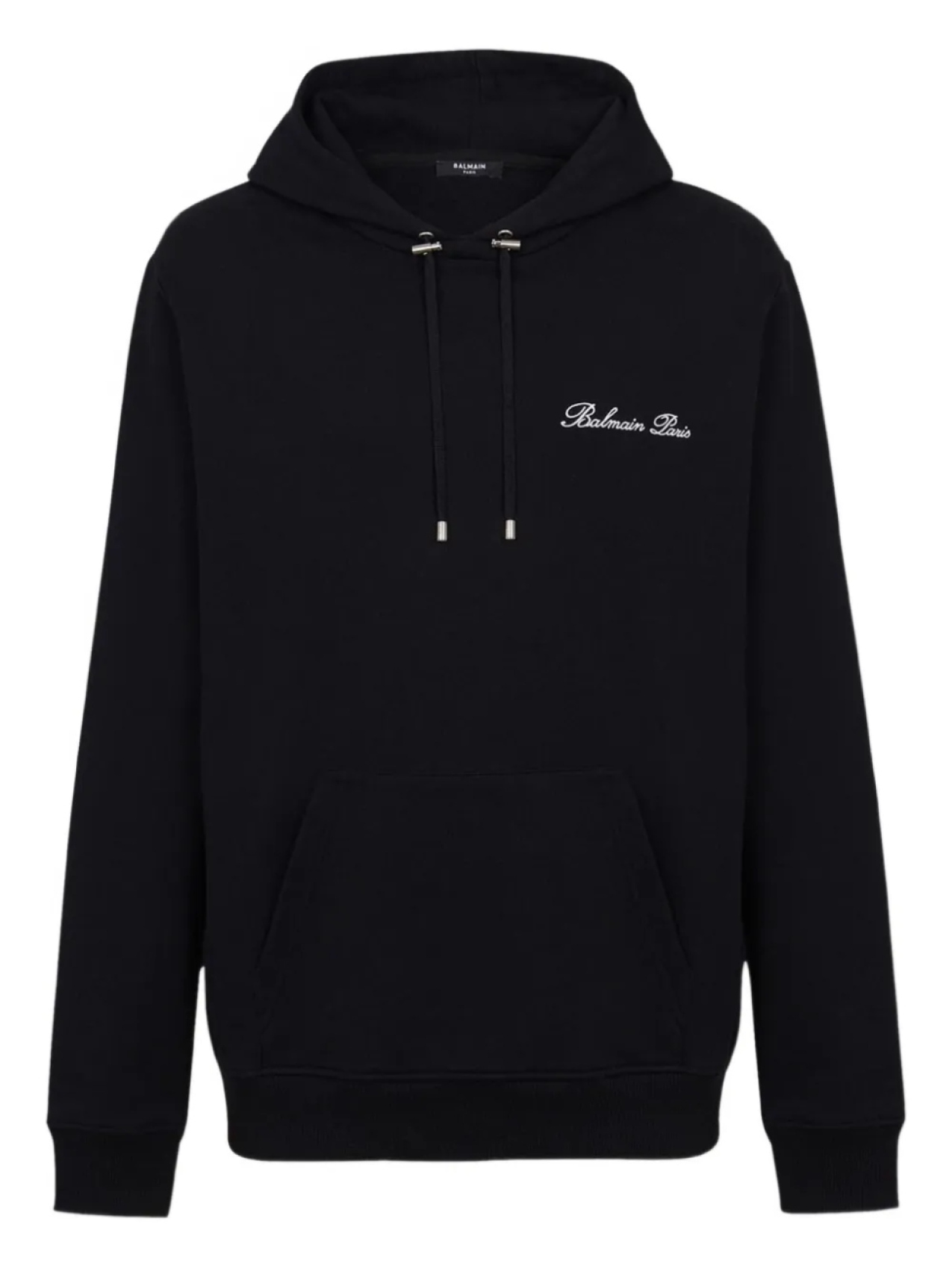 Толстовка с капюшоном и вышитым логотипом Balmain, черный
Толстовка с капюшоном и вышитым логотипом Balmain, черный