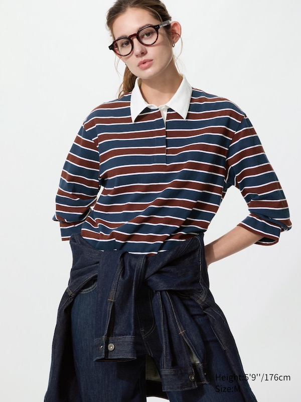 Поло из стираного хлопка в полоску, длинный рукав Uniqlo, 69 navy, Синий, Поло из стираного хлопка в полоску, длинный рукав Uniqlo, 69 navy
Поло из стираного хлопка в полоску, длинный рукав Uniqlo, 69 navy, Синий, Поло из стираного хлопка в полоску, длинный рукав Uniqlo, 69 navy