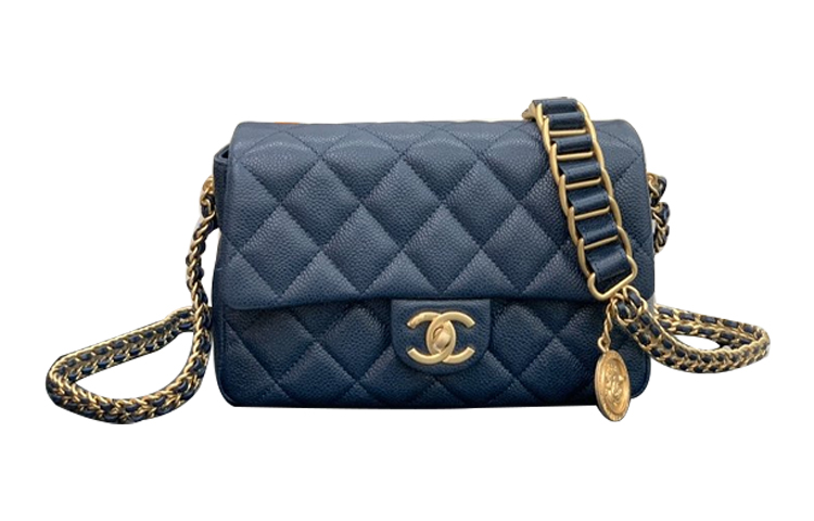 Классический клатч CF из коллекции монет с тиснением под зерно из телячьей кожи, наплечная сумка через плечо Trumpets женская морской синий CHANEL
Классический клатч CF из коллекции монет с тиснением под зерно из телячьей кожи, наплечная сумка через плечо Trumpets женская морской синий CHANEL