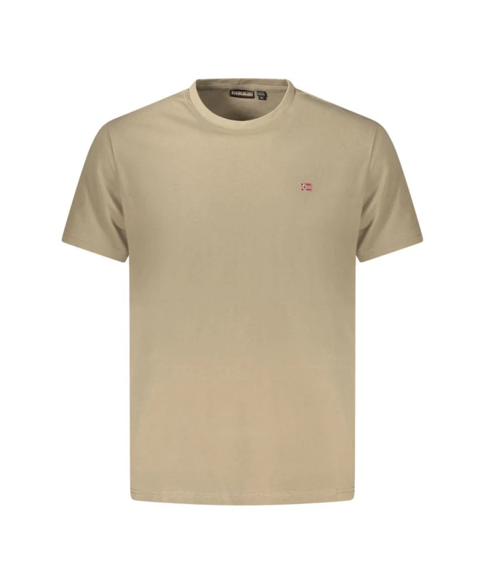 Мужская коричневая хлопковая футболка Napapijri, коричневый
Мужская коричневая хлопковая футболка Napapijri, коричневый