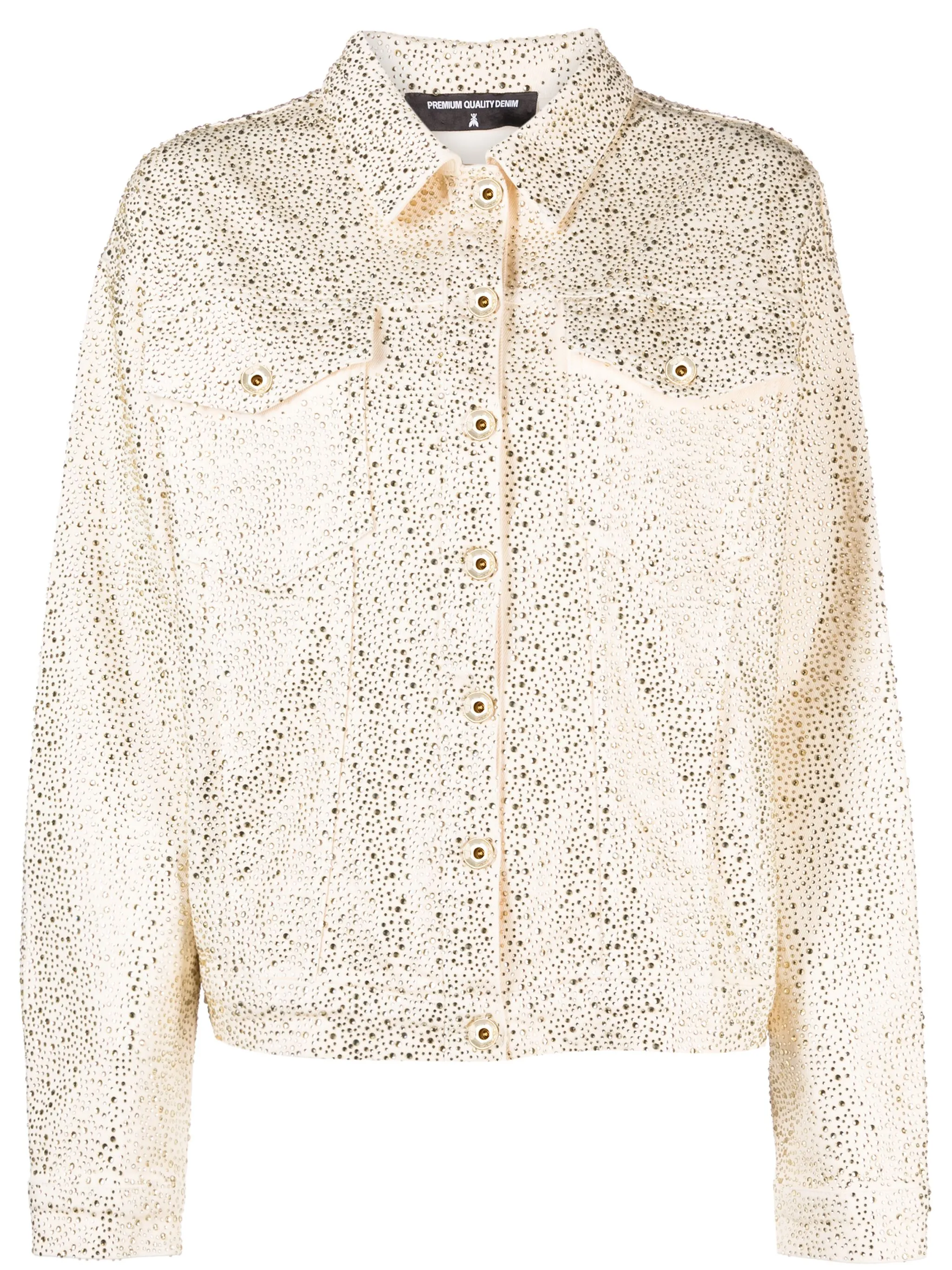 Джинсовая куртка со стразами Patrizia Pepe, нейтральный
Джинсовая куртка со стразами Patrizia Pepe, нейтральный