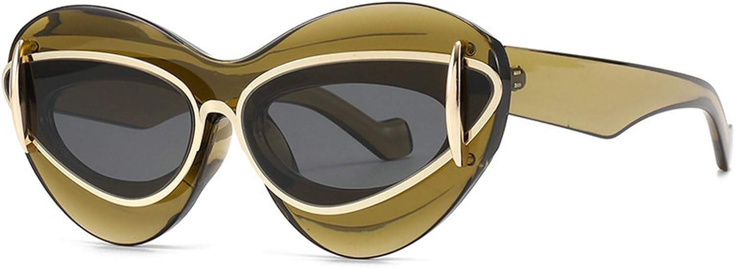 Солнцезащитные очки с двойной оправой в форме «кошачий глаз» для женщин, 2024 год, роскошные модные солнцезащитные очки с леопардовым принтом для мужчин, трендовые солнцезащитные очки N45 mincl, Clear Green
Солнцезащитные очки с двойной оправой в форме «кошачий глаз» для женщин, 2024 год, роскошные модные солнцезащитные очки с леопардовым принтом для мужчин, трендовые солнцезащитные очки N45 mincl, Clear Green