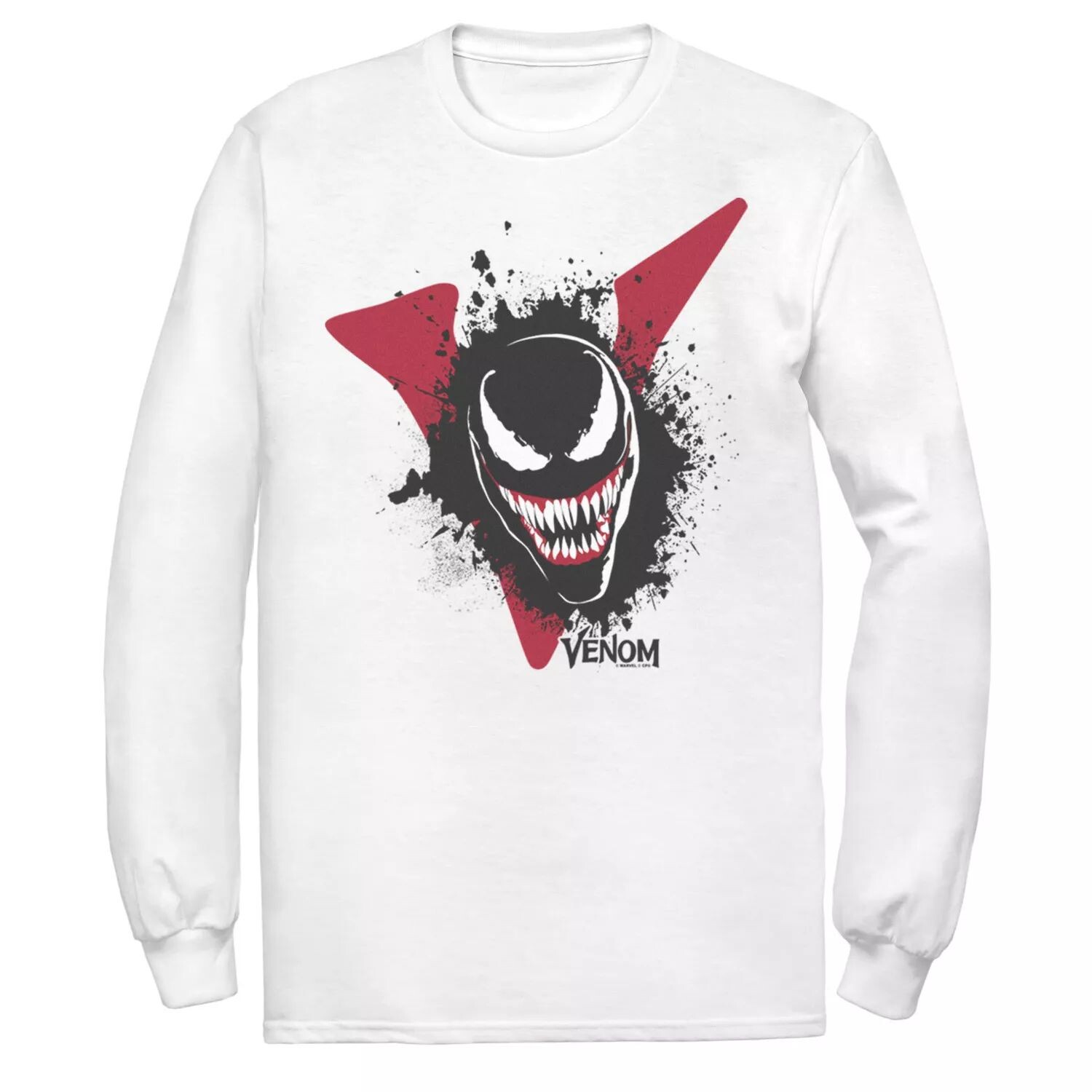 Мужская футболка с длинными рукавами и графическим рисунком Marvel Venom Big V Face Paint Splatter
Мужская футболка с длинными рукавами и графическим рисунком Marvel Venom Big V Face Paint Splatter