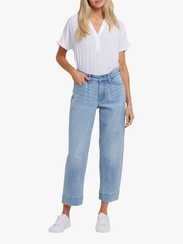 Джинсы-баллоны с высокой посадкой на лодыжках NYDJ, цвет Santiago Sea 
Джинсы-баллоны с высокой посадкой на лодыжках NYDJ, цвет Santiago Sea