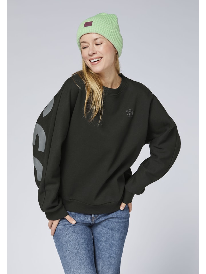 Черный свитер с круглым вырезом Chiemsee
Черный свитер с круглым вырезом Chiemsee