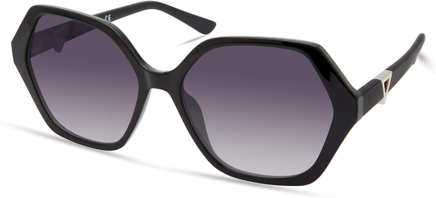 GUESS женские модные геометрические квадратные солнцезащитные очки, Shiny Black
GUESS женские модные геометрические квадратные солнцезащитные очки, Shiny Black