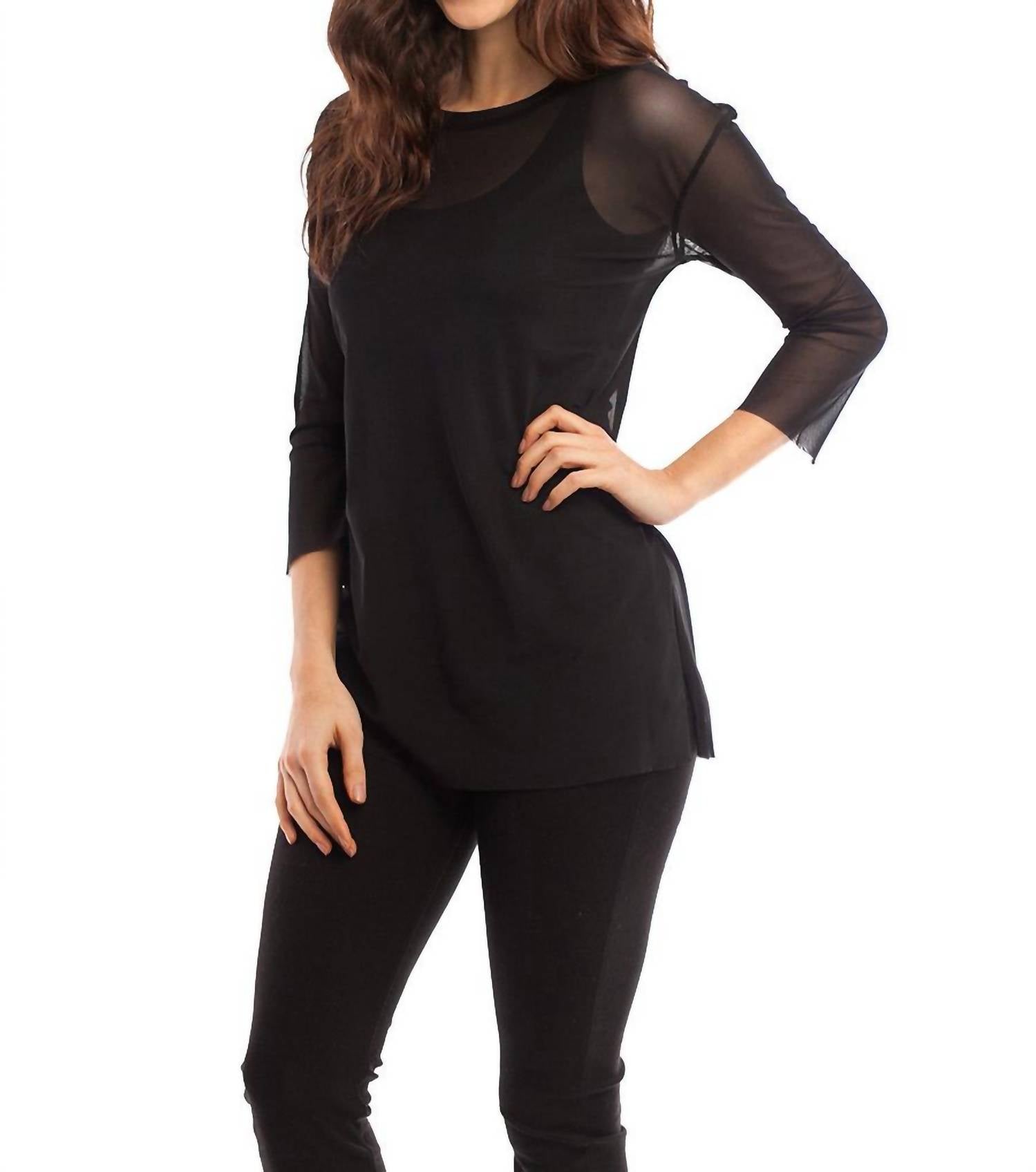 Прозрачный топ Bianca черного цвета french kyss
Прозрачный топ Bianca черного цвета french kyss