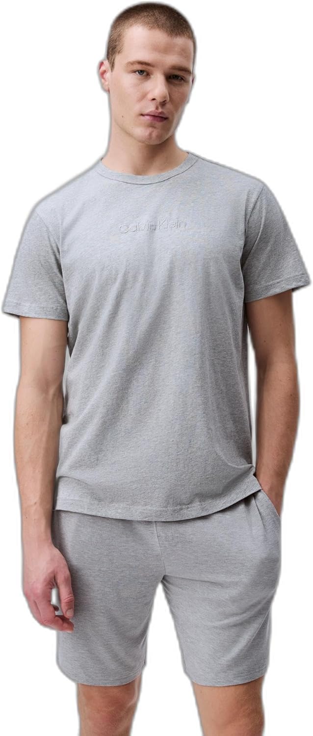 Мужская футболка для сна с логотипом Calvin Klein, Grey Heather
Мужская футболка для сна с логотипом Calvin Klein, Grey Heather