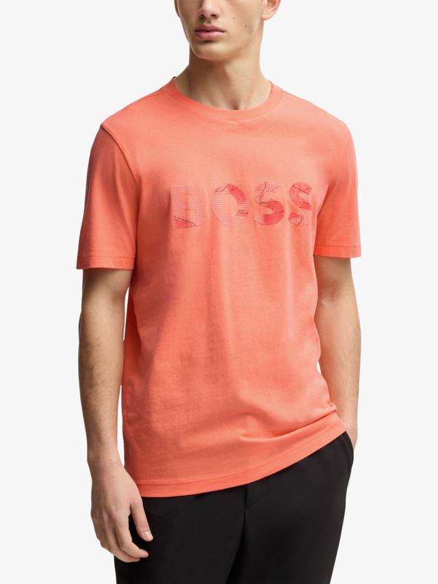 Хлопчатобумажная футболка обычного кроя с коротким рукавом и графическим логотипом HUGO BOSS, цвет Open Red
Хлопчатобумажная футболка обычного кроя с коротким рукавом и графическим логотипом HUGO BOSS, цвет Open Red