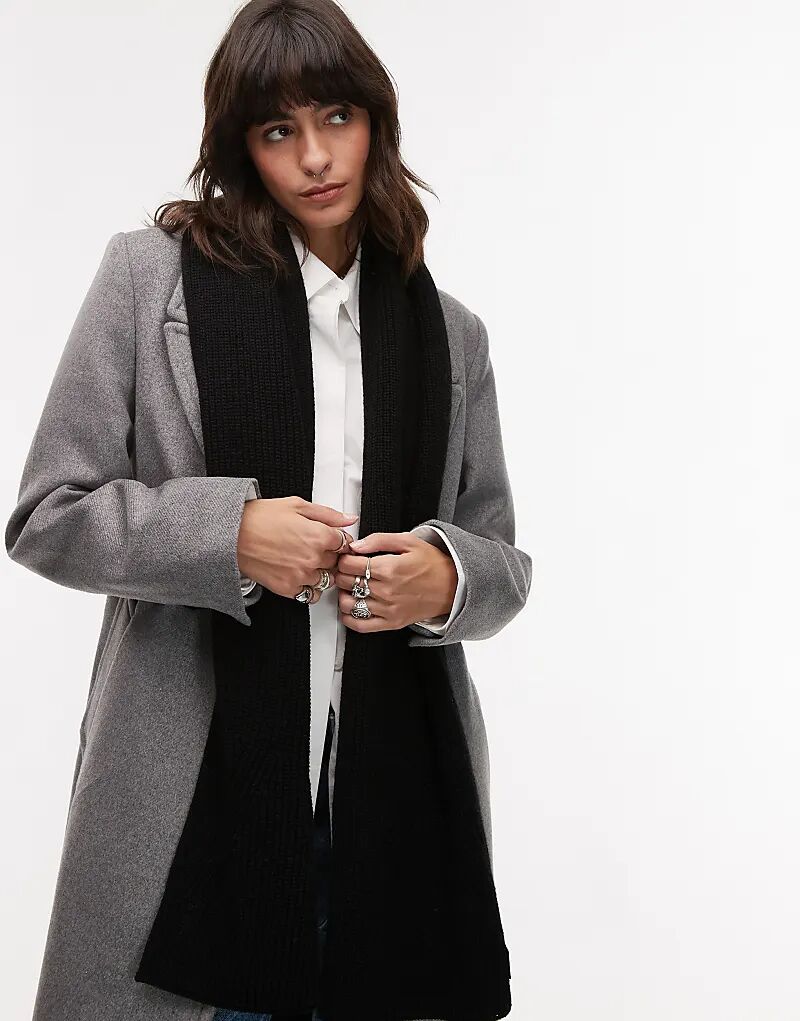 Ребристый кожаный шарф с логотипом черного цвета AllSaints
Ребристый кожаный шарф с логотипом черного цвета AllSaints