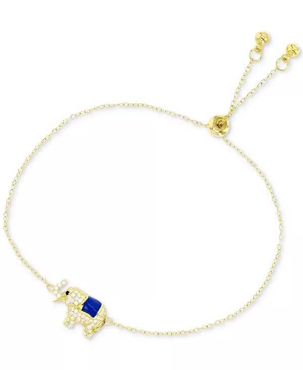 Браслет-Боло слона с рельефным хоботом из кубического циркония и эмали Macy'S, gold
Браслет-Боло слона с рельефным хоботом из кубического циркония и эмали Macy'S, gold