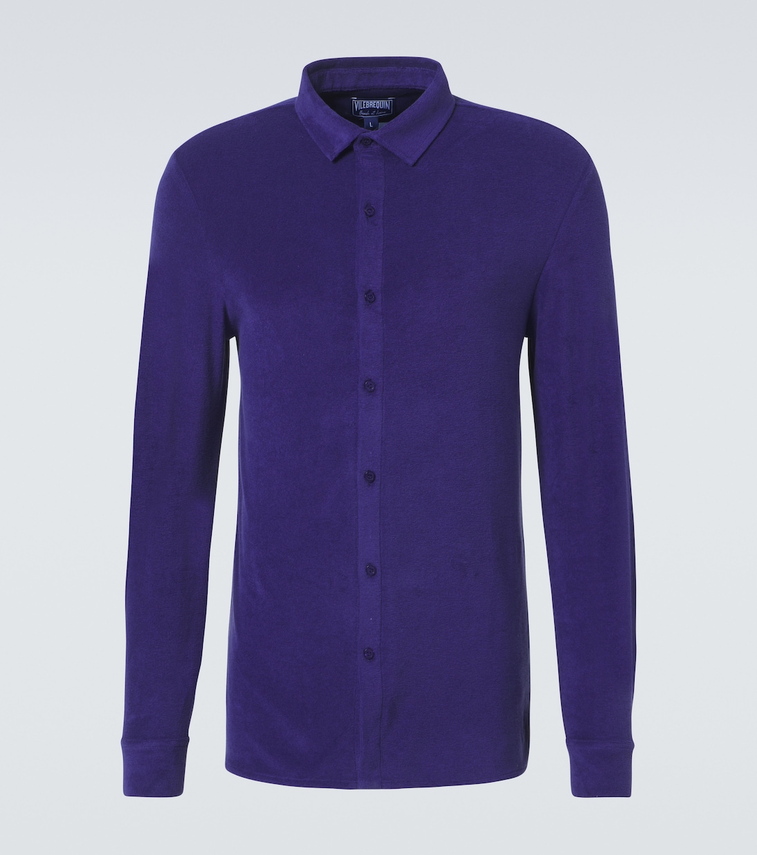 Уютная рубашка из хлопкового терма Vilebrequin, Minuit 
Уютная рубашка из хлопкового терма Vilebrequin, Minuit