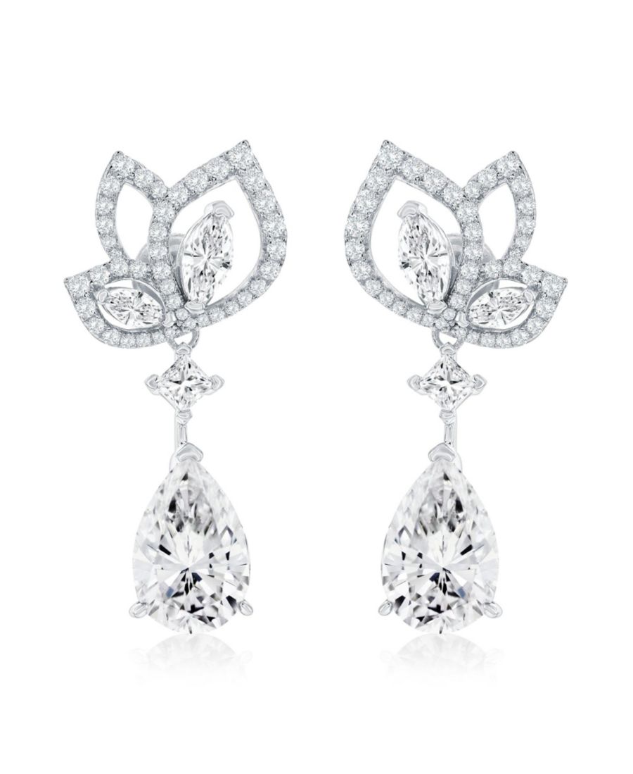 Серьги-подвески в форме груши с кубическим цирконием из коллекции Suzy Levian Gala Collection Suzy Levian New York, White
Серьги-подвески в форме груши с кубическим цирконием из коллекции Suzy Levian Gala Collection Suzy Levian New York, White