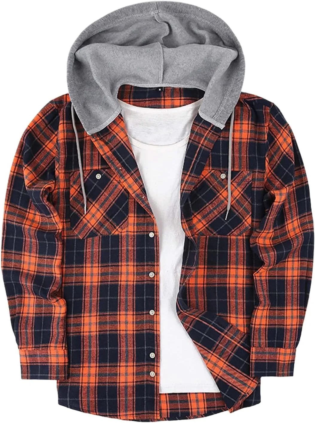 Wankang мужская фланелевая толстовка с капюшоном и карманом
Wankang мужская фланелевая толстовка с капюшоном и карманом