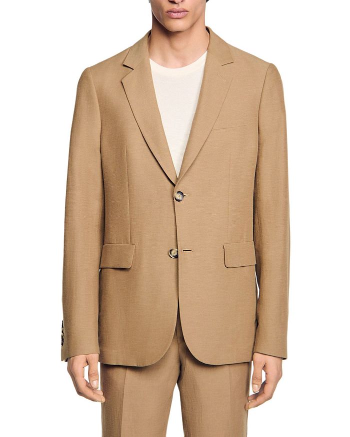 Классический льняной пиджак Sandro, коричневый/бежевый
Классический льняной пиджак Sandro, коричневый/бежевый