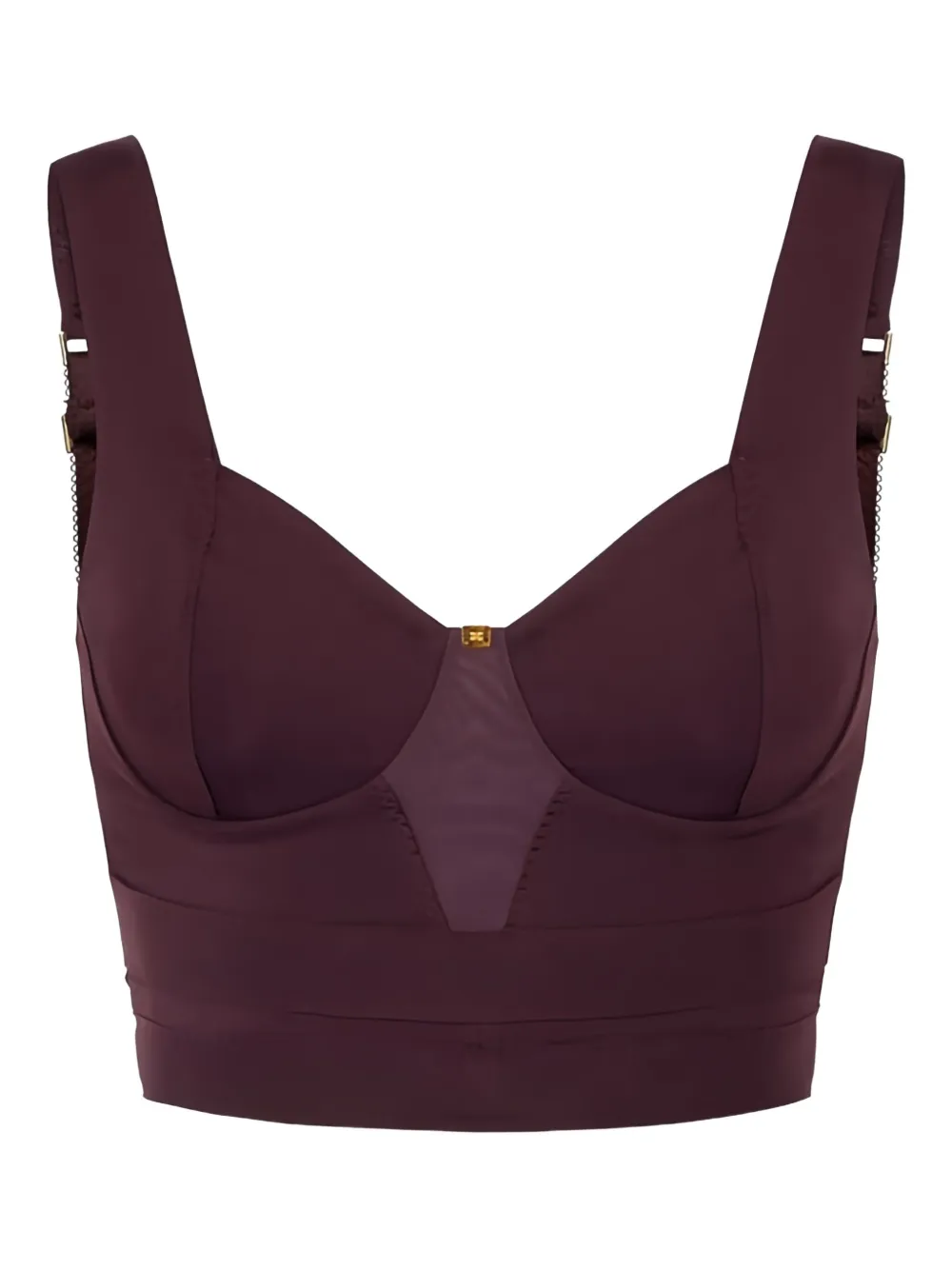 Топ из тюля с отделкой строчкой Elisabetta Franchi, нейтральный
Топ из тюля с отделкой строчкой Elisabetta Franchi, нейтральный