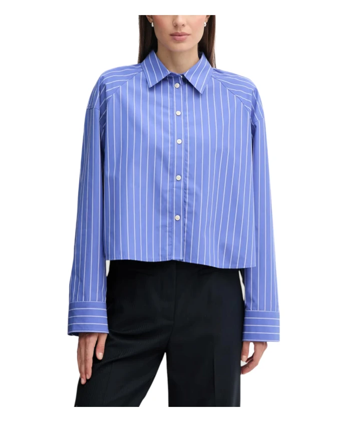 Рубашка свободного кроя в вертикальную полоску Calvin Klein Jeans, синий
Рубашка свободного кроя в вертикальную полоску Calvin Klein Jeans, синий