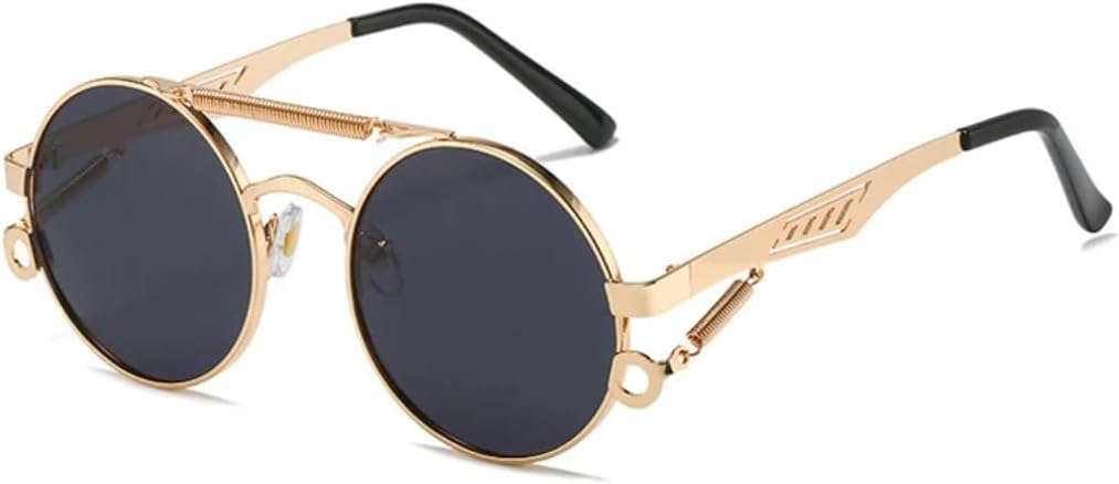 Ретро металлические круглые солнцезащитные очки с двойной перемычкой для женщин, модные очки с градиентным зеркальным покрытием для мужчин, трендовый панк-стиль, весна VRTRFFTR, Golden Grey
Ретро металлические круглые солнцезащитные очки с двойной перемычкой для женщин, модные очки с градиентным зеркальным покрытием для мужчин, трендовый панк-стиль, весна VRTRFFTR, Golden Grey