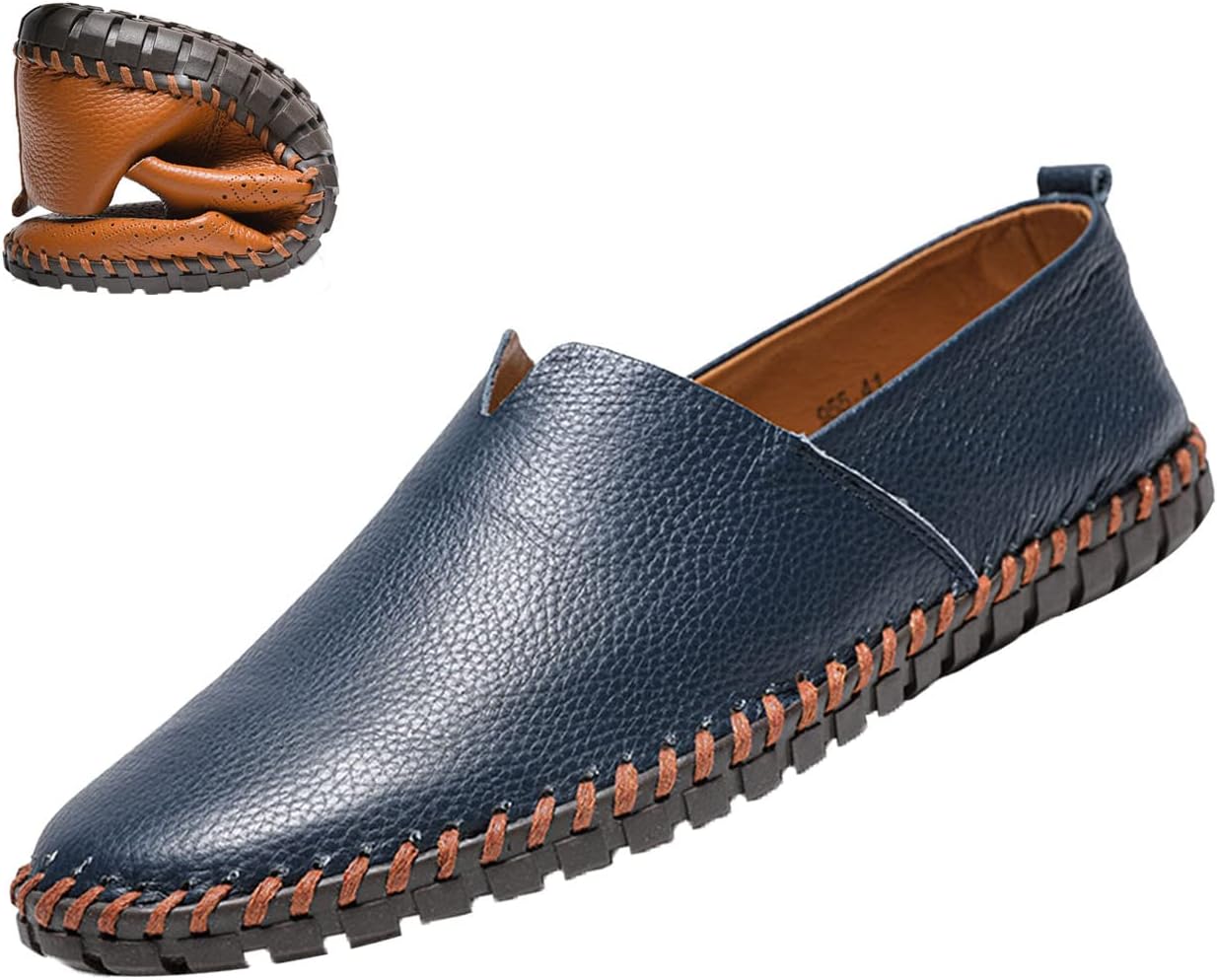Мужские кожаные слипоны, легкие и удобные, с ручной строчкой, противоскользящей мягкой подошвой, плоские повседневные туфли для вождения Blackeeight, синий
Мужские кожаные слипоны, легкие и удобные, с ручной строчкой, противоскользящей мягкой подошвой, плоские повседневные туфли для вождения Blackeeight, синий