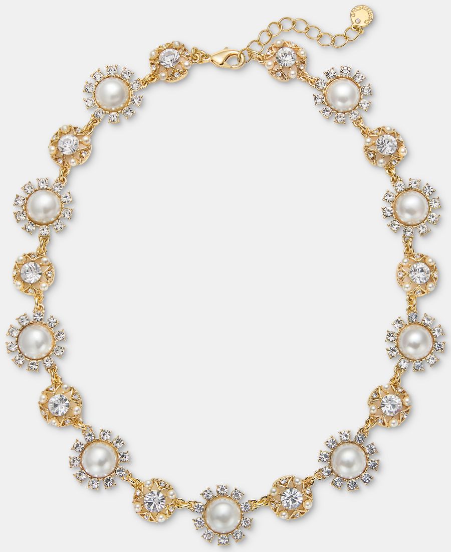 Колье-воротник с кристаллами и искусственным жемчугом, длина 17 дюймов + удлинитель 2 дюйма Charter Club, White
Колье-воротник с кристаллами и искусственным жемчугом, длина 17 дюймов + удлинитель 2 дюйма Charter Club, White