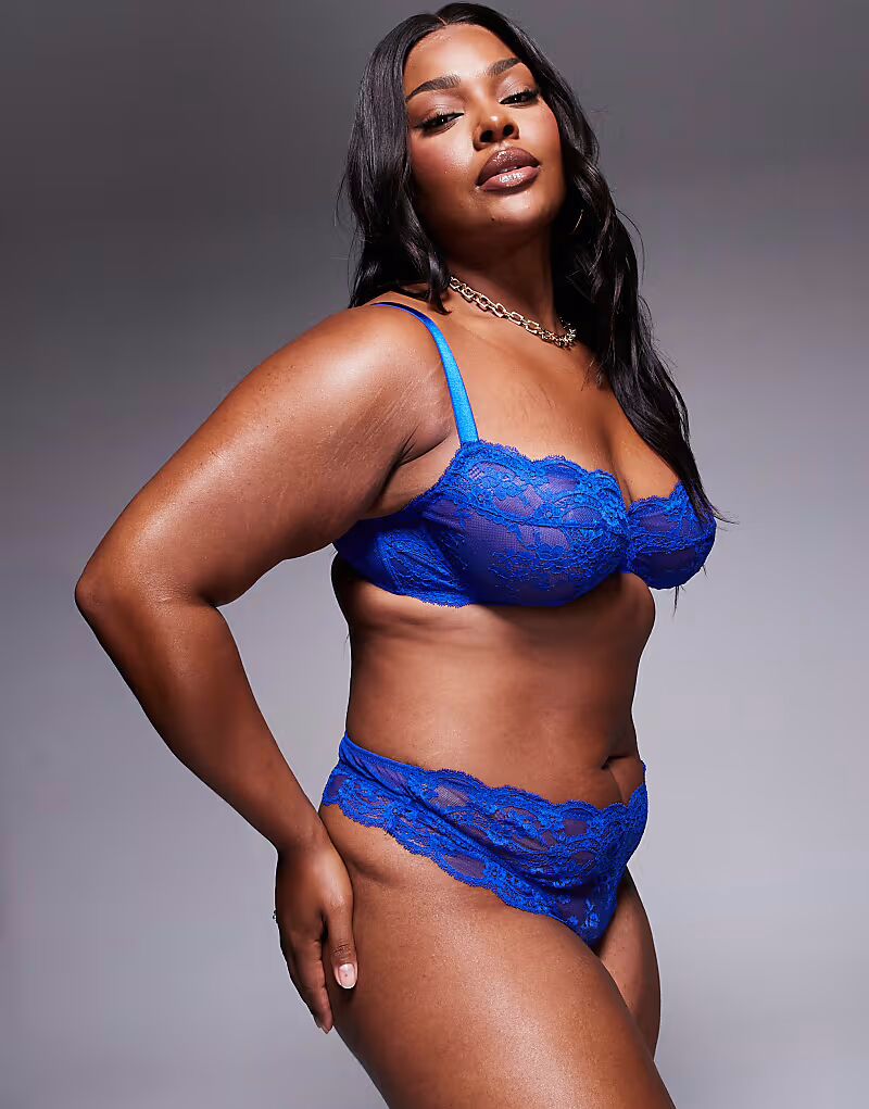 Кружевные стринги Curve Lola в цвете кобальт Asos Curve
Кружевные стринги Curve Lola в цвете кобальт Asos Curve