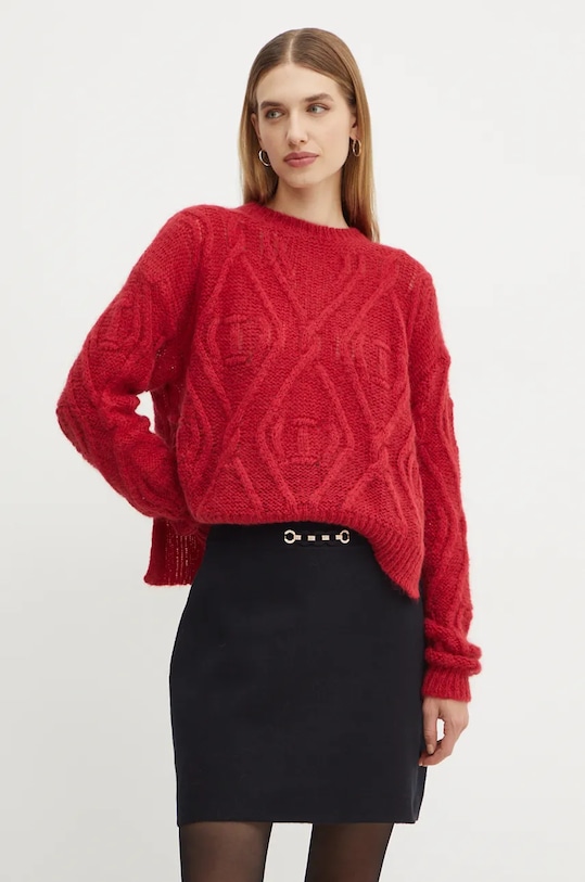 Шерстяной свитер Twinset, красный
Шерстяной свитер Twinset, красный