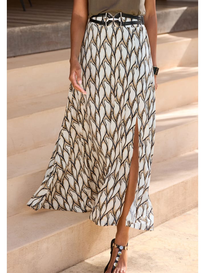 Длинная юбка LASCANA, цвет creme-khaki bedruckt
Длинная юбка LASCANA, цвет creme-khaki bedruckt