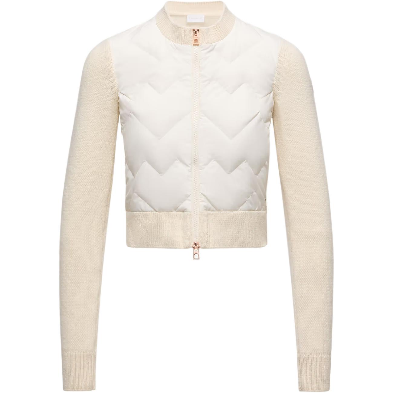 Пуховая куртка на молнии из смесовой шерсти для женщин Moncler, айвори
Пуховая куртка на молнии из смесовой шерсти для женщин Moncler, айвори