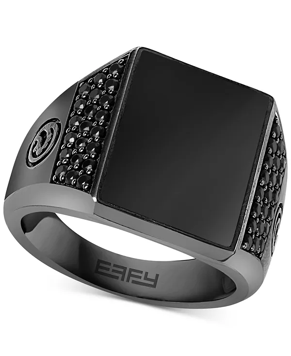 Кольцо Effy для мужчин с ониксом и черной шпинелью из стерлингового серебра с черным родиевым покрытием Effy Collection, silver
Кольцо Effy для мужчин с ониксом и черной шпинелью из стерлингового серебра с черным родиевым покрытием Effy Collection, silver