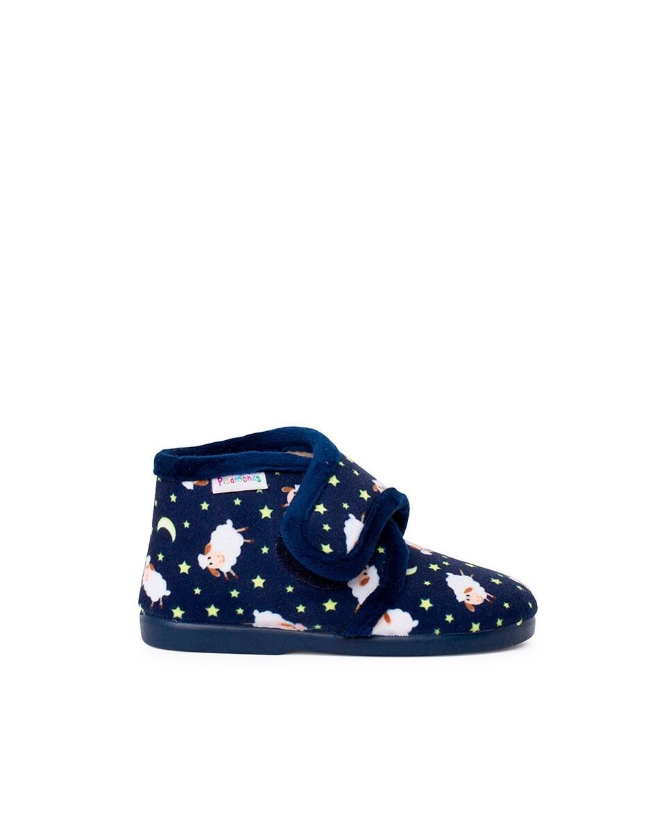 Закрытые детские тапочки с застежкой-липучкой Pisamonas, темно-синий
Закрытые детские тапочки с застежкой-липучкой Pisamonas, темно-синий