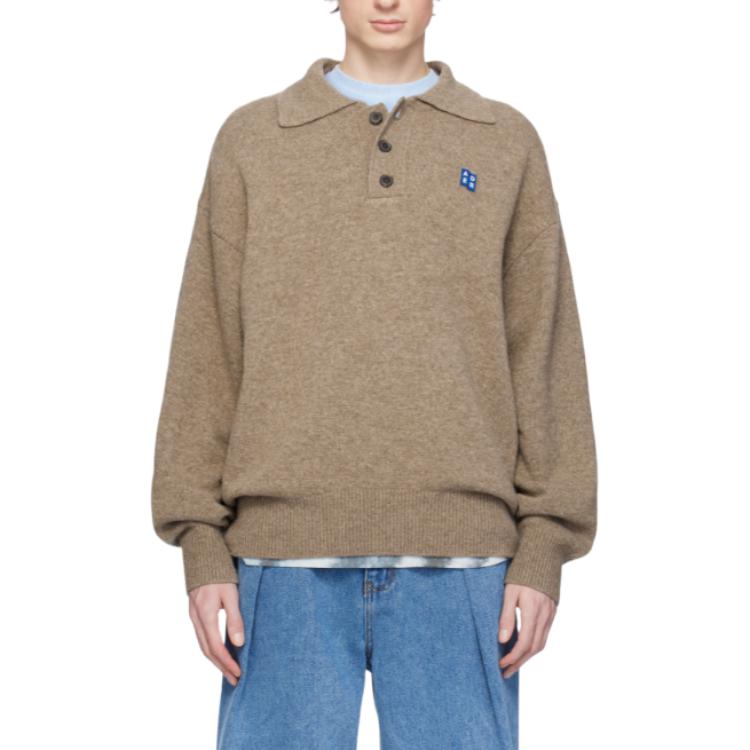 Поло свитер на пуговицах ADER ERROR, коричневый
Поло свитер на пуговицах ADER ERROR, коричневый