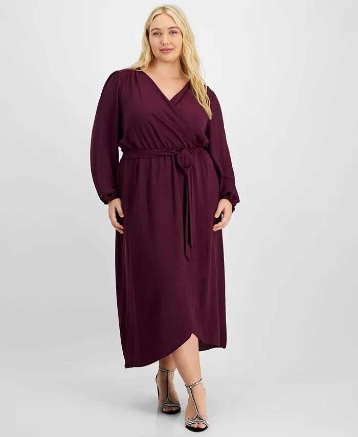 Платье макси с запахом и завязками спереди больших размеров Connected, фиолетовый
Платье макси с запахом и завязками спереди больших размеров Connected, фиолетовый