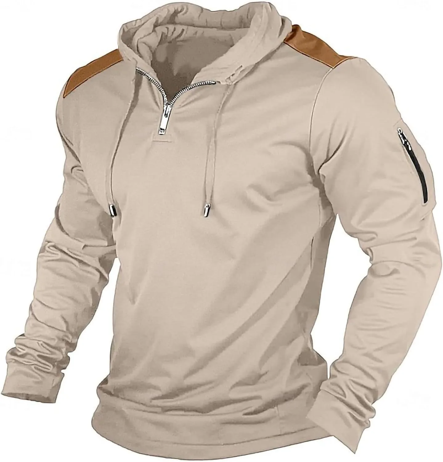 Мужская толстовка с капюшоном и четверть-молнией Cambkatl, с карманом на рукаве
Мужская толстовка с капюшоном и четверть-молнией Cambkatl, с карманом на рукаве