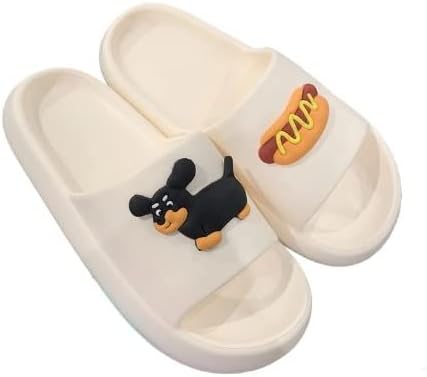 Милый мультяшный дизайн собаки для мужчин и женщин, кавайные шлепанцы Облака для дома и улицы с мягкой нескользящей подошвой для ванной Ceinom, белый
Милый мультяшный дизайн собаки для мужчин и женщин, кавайные шлепанцы Облака для дома и улицы с мягкой нескользящей подошвой для ванной Ceinom, белый