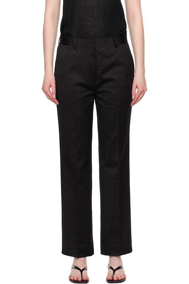 Укороченные брюки чинос Toteme, черный
Укороченные брюки чинос Toteme, черный