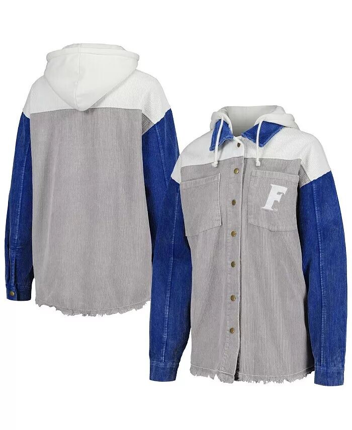 Женская серая состаренная куртка Florida Gators в винтажном стиле из вельвета с капюшоном на кнопках Gameday Couture
Женская серая состаренная куртка Florida Gators в винтажном стиле из вельвета с капюшоном на кнопках Gameday Couture