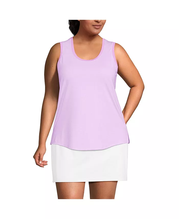 Туника-майка Power Performance размера Plus без рукавов с круглым вырезом и закругленным подолом Lands' End, фиолетовый
Туника-майка Power Performance размера Plus без рукавов с круглым вырезом и закругленным подолом Lands' End, фиолетовый