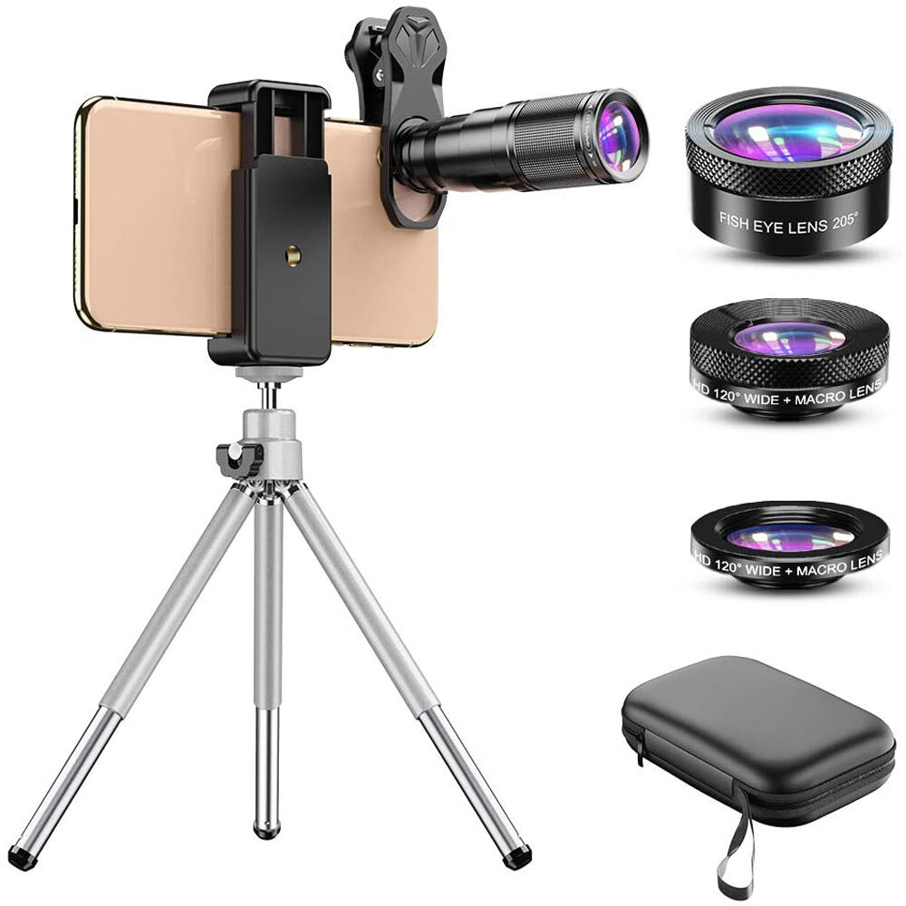 Apexel 4-in-1 Smartphone Lens with Tripod APL-22X105-4IN1
Apexel 4-in-1 Smartphone Lens with Tripod APL-22X105-4IN1