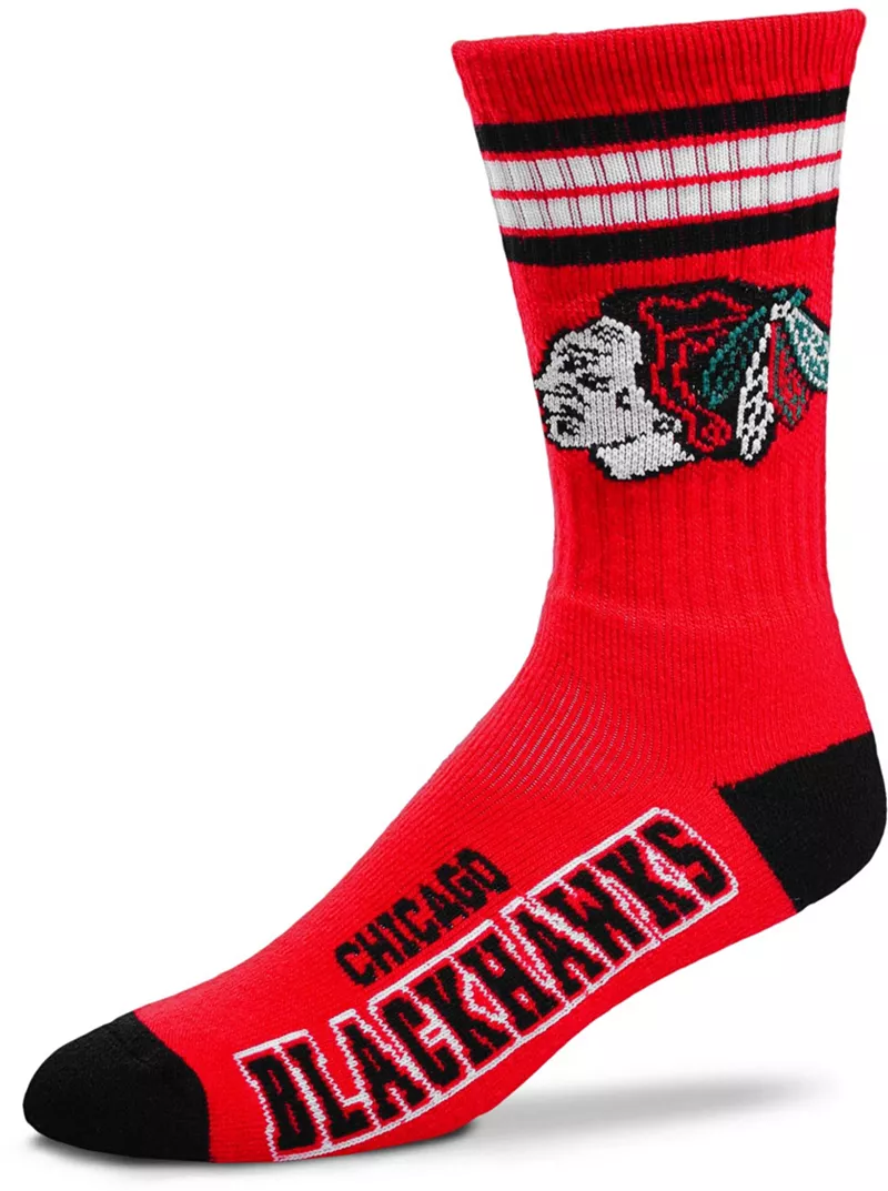 Носки Deuce Crew с 4 полосками для босых ног Chicago Blackhawks For Bare Feet
Носки Deuce Crew с 4 полосками для босых ног Chicago Blackhawks For Bare Feet