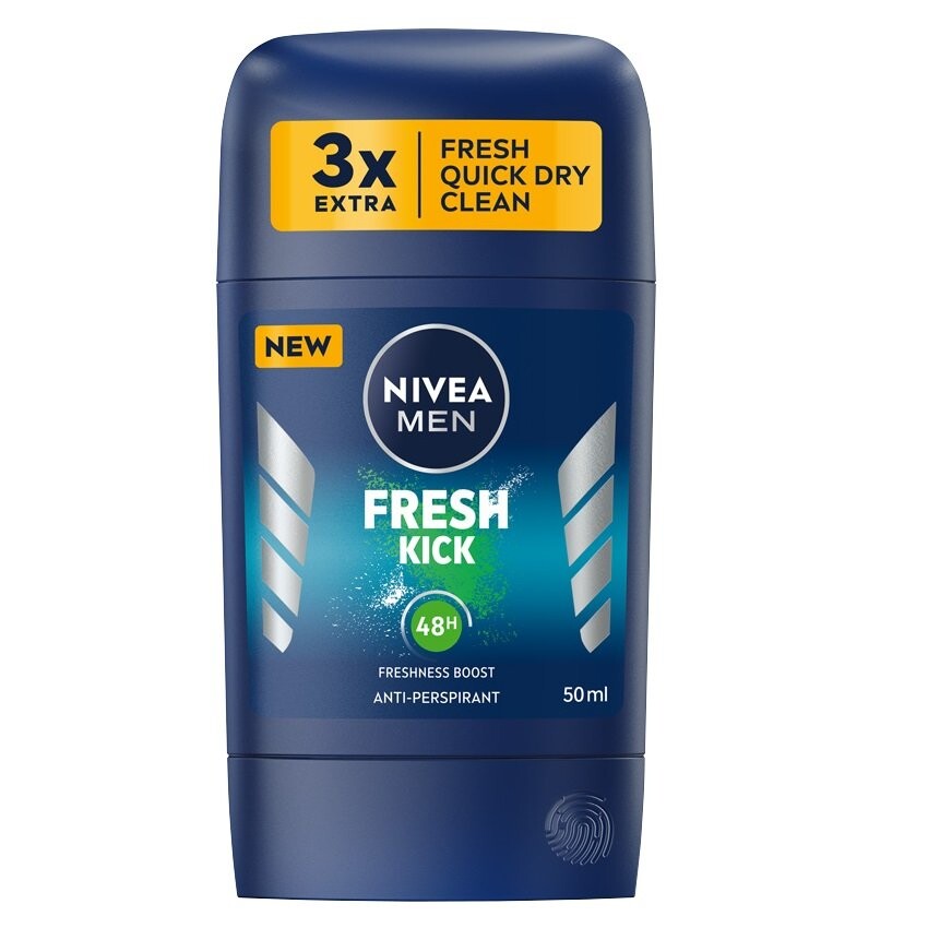 Nivea, Стик-антиперспирант Men Fresh Kick 50мл
Nivea, Стик-антиперспирант Men Fresh Kick 50мл