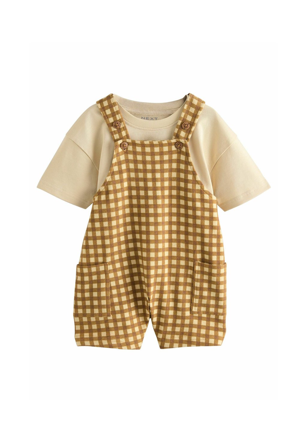 Базовая футболка Next, коричневый
Базовая футболка Next, коричневый