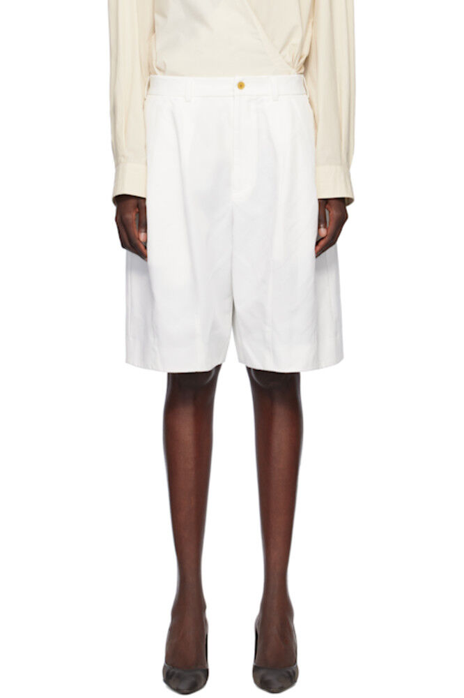 Шорты из белого полиэстерового твила Black Comme des Garçons
Шорты из белого полиэстерового твила Black Comme des Garçons