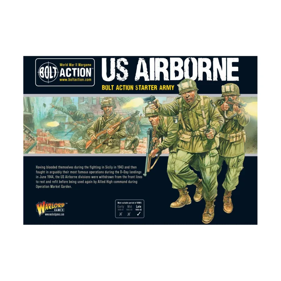 Воздушно-десантный — Стартовая армия, Bolt Action - US Airborne (28mm)
Воздушно-десантный — Стартовая армия, Bolt Action - US Airborne (28mm)