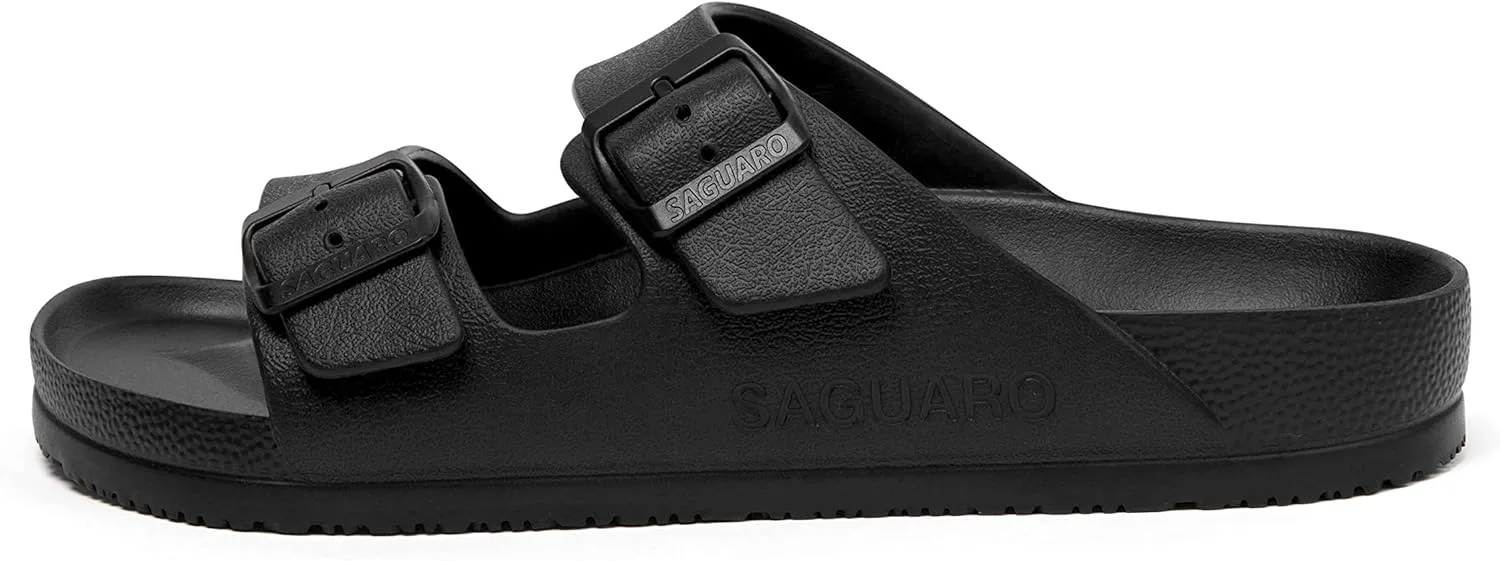 Мужские и женские сандалии SAGUARO с двойной пряжкой, комфортные, легкие, регулируемые, из EVA с подошвой из резины, черный
Мужские и женские сандалии SAGUARO с двойной пряжкой, комфортные, легкие, регулируемые, из EVA с подошвой из резины, черный