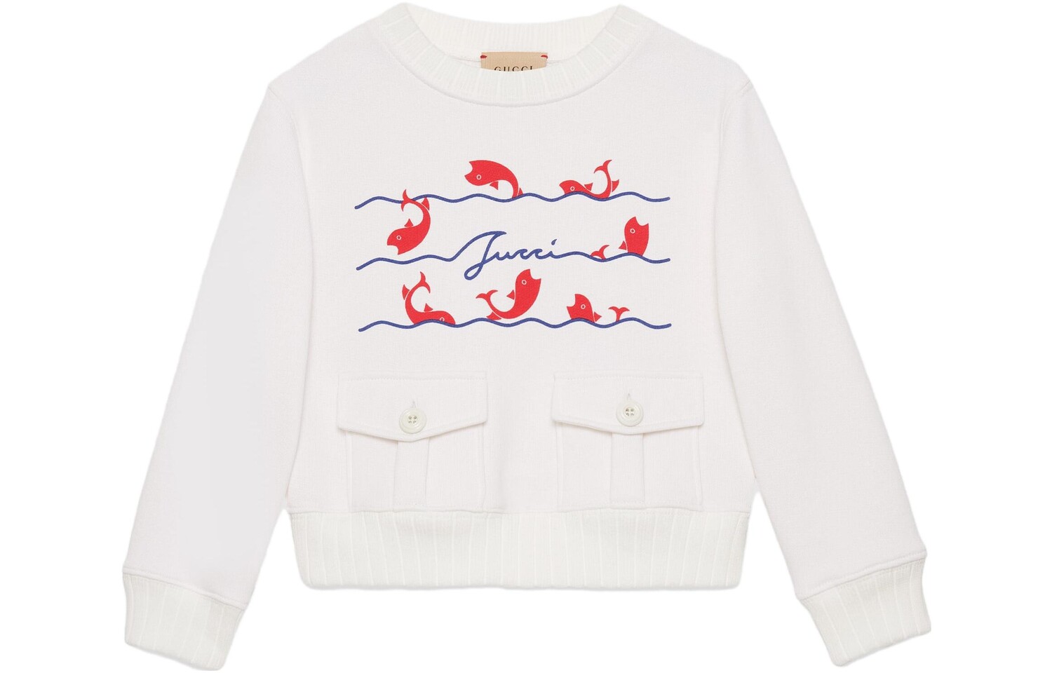 Толстовка детская Gucci с карманами, белый
Толстовка детская Gucci с карманами, белый