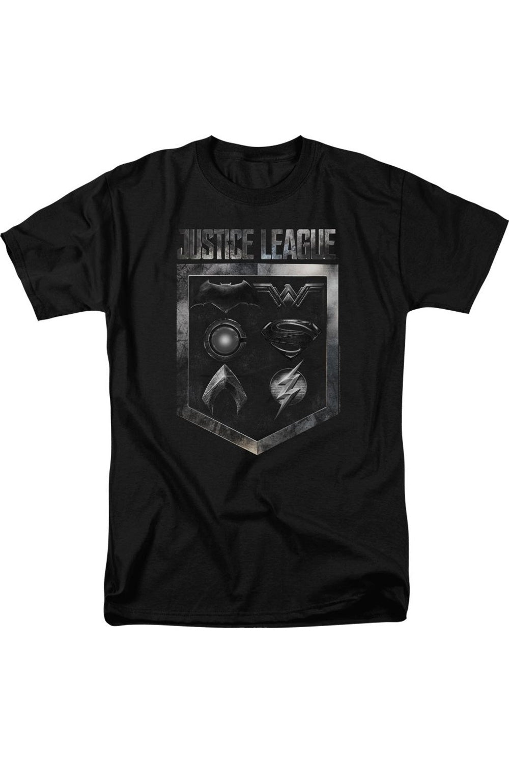 Футболка с коротким рукавом для взрослых с изображением фильма «Лига справедливости» и эмблемами Justice League Movie, черный
Футболка с коротким рукавом для взрослых с изображением фильма «Лига справедливости» и эмблемами Justice League Movie, черный
