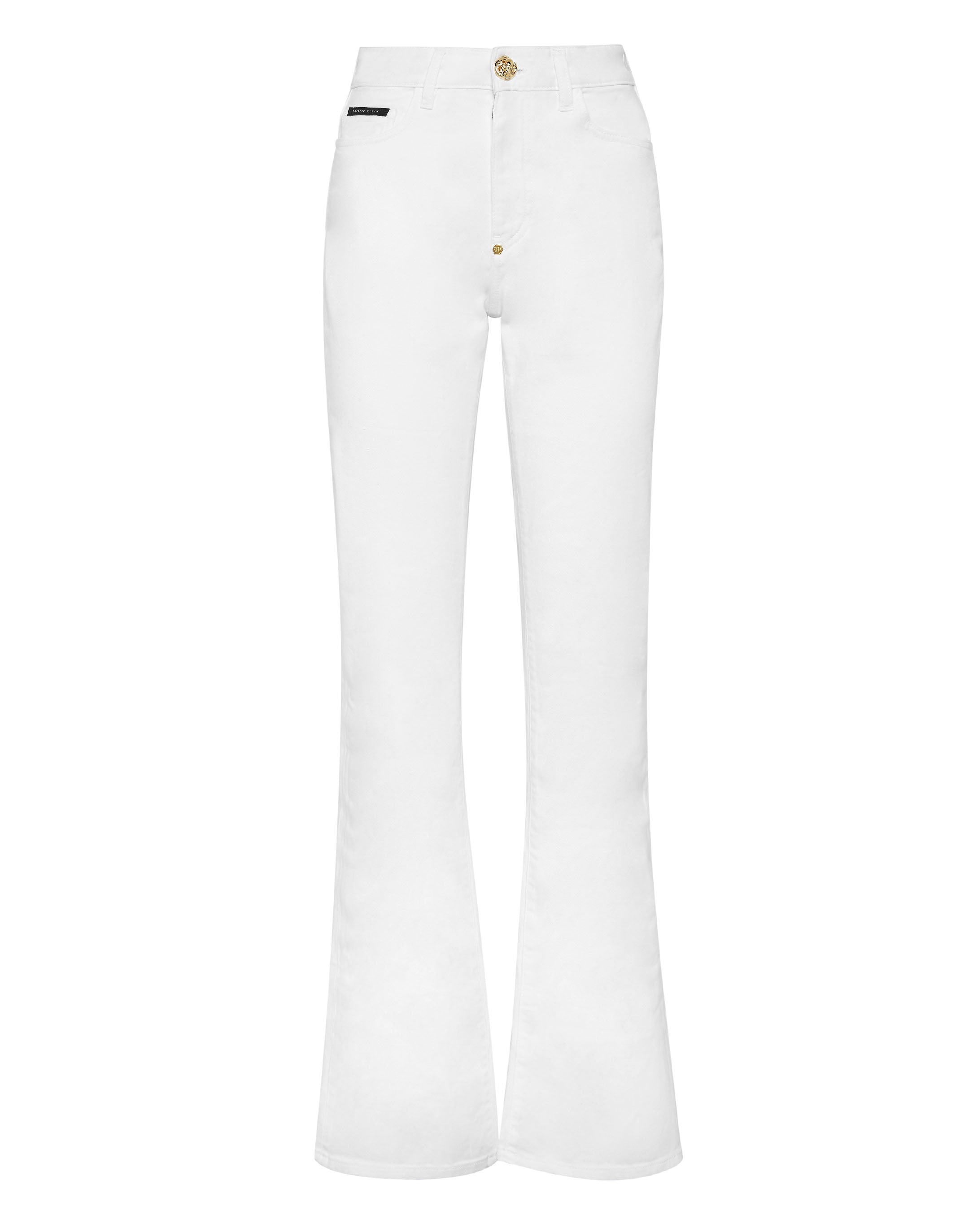 Джинсовые брюки с высокой посадкой клеш PHILIPP PLEIN, цвет snow white (no rotture)
Джинсовые брюки с высокой посадкой клеш PHILIPP PLEIN, цвет snow white (no rotture)
