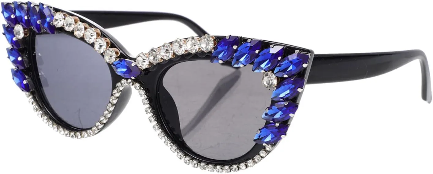 Солнцезащитные очки GALPADA, 1 пара, со стразами, для женщин, стильные очки с инкрустацией, идеально подходят для мероприятий на открытом воздухе. Материал:, Blue
Солнцезащитные очки GALPADA, 1 пара, со стразами, для женщин, стильные очки с инкрустацией, идеально подходят для мероприятий на открытом воздухе. Материал:, Blue